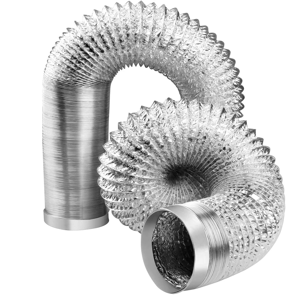 80-200mm Ventilator Pipe Aluminum Air Ventilation Hose Flexible Exhaust Duct for Bathroom Kitchen System Vent Tube Accessories
