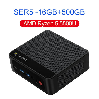 Beelink SER5 Max AMD Ryzen7 7735HS SER3 R3 3200U R5 5500U 5625U DDR4 16G RAM 500G Mini PC Support WiFi6 Type-C Desktop Computer