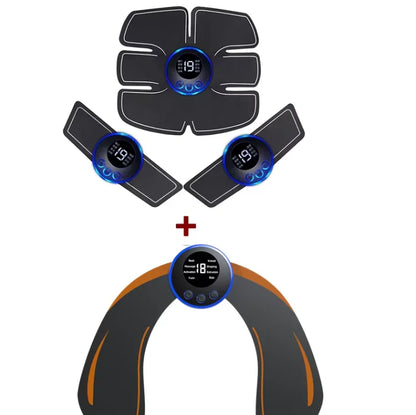 USB Charging EMS Abdominal Muscle Stimulator for Men Fitness ABS Arm Training Patches Home Muscle Exercise Equipment