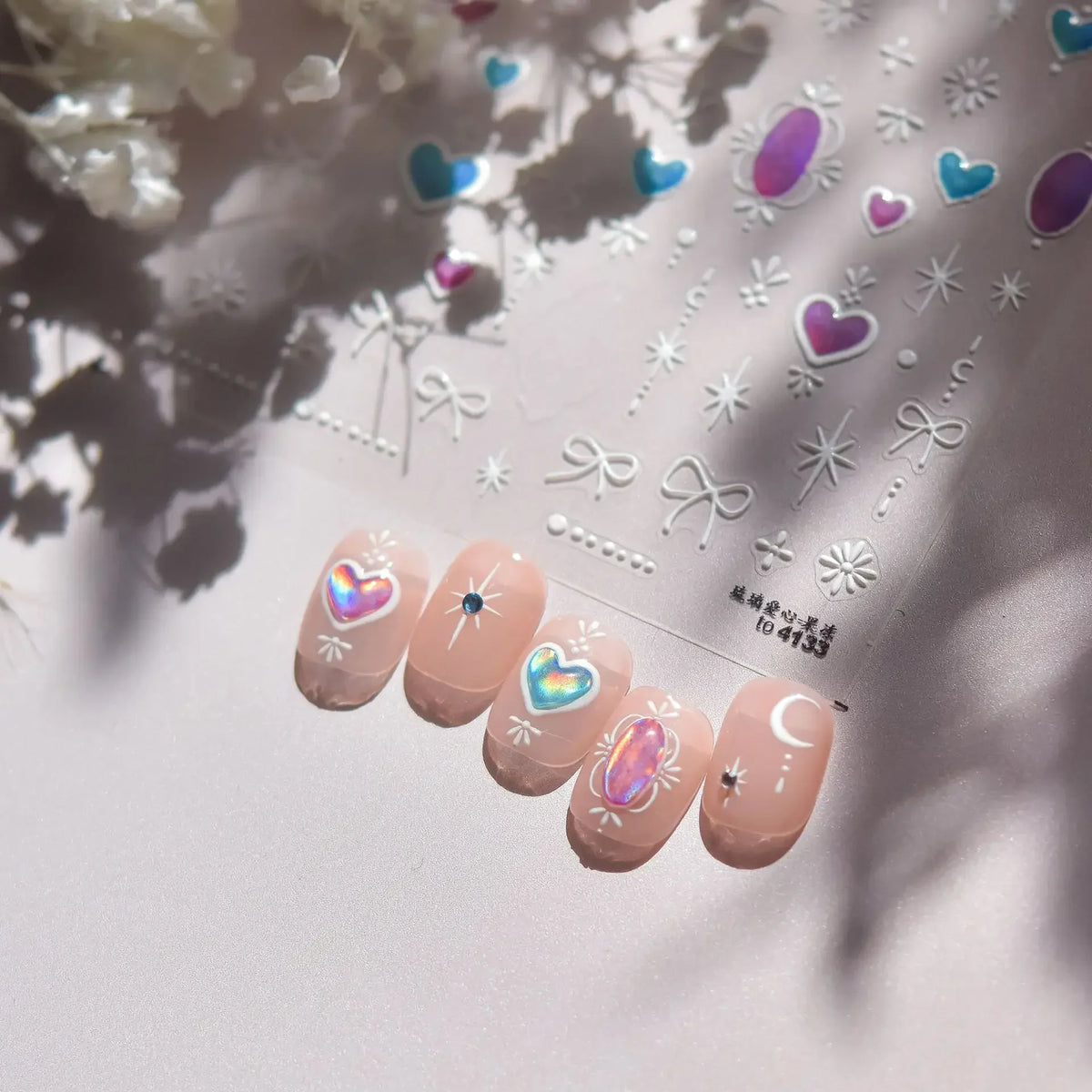 Ocean Shell Starfish Shell Conch Whale Dolphin Seahorse Coconut Tree Water Bubbles Self Adhesive Nail Art Sticker Manicure Decal