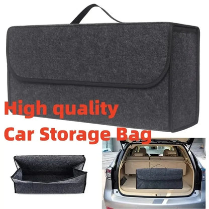 1 Fabric Pack Car Trunk Organizer Foldable ergonomic handle for SUVs/sedans/trucks durable fabric