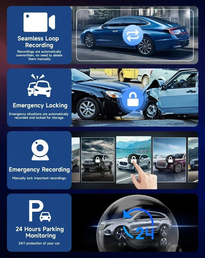 10.26 inch Car Play Screen,Wireless CarPlay & Android Auto Dash Cam Rear Camera Multimedia Stereo,AUX FM Radio,Car Touchscreen