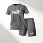 Hot Sale 2026 Men's T-Shirts Sets O-Neck Short Sleeve+Sports Shorts Quick Dry Casual Street Fashion Home Outdoor Running 2 Piece