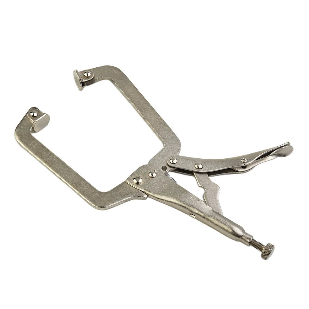 1pc 9inch C Clamp Metal Face Clamps Welding Steel Clamps Vise Grip Locking Welding Pliers Woodworking Wood Tenon Locator Tool