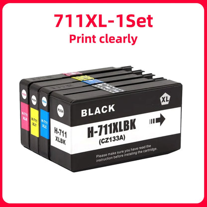 Compatible Ink Cartridge For HP 711 711XL For HP711 Replacement Ink Cartridge For HP DesignJet T520 T120 T530 T130Inkjet Printer