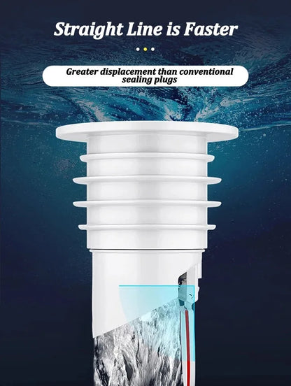 Silicone Bathroom Sewer Seal Ring Kitchen Sink Sewer Pipe Seal Plug Washing Machine Anti-odor Leakage Floor Drain Seal Connector