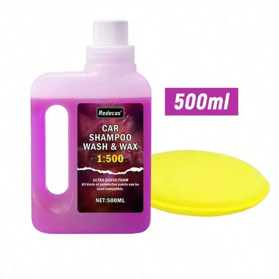 500ml Pink Foam Car Wash Soap, High-Concentration Wax Builds Ceramic Coating, Nourishes & Protects All Car Paint