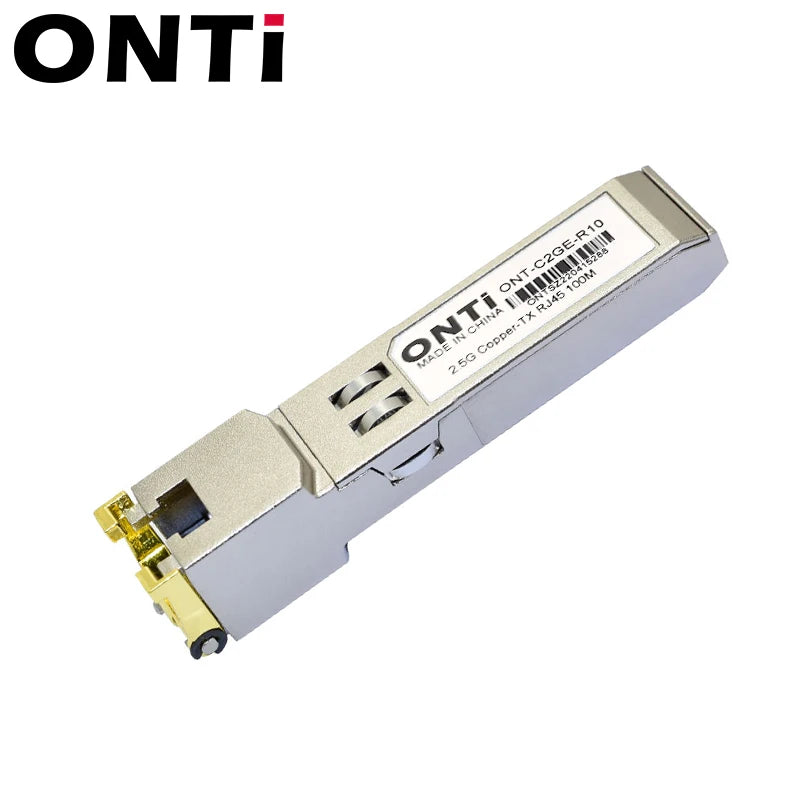 ONTi 2.5G RJ45 SFP Module 2.5Gbps SFP Copper RJ45 SFP Transceiver Module Compatible with Cisco/Mikrotik Ethernet Switch