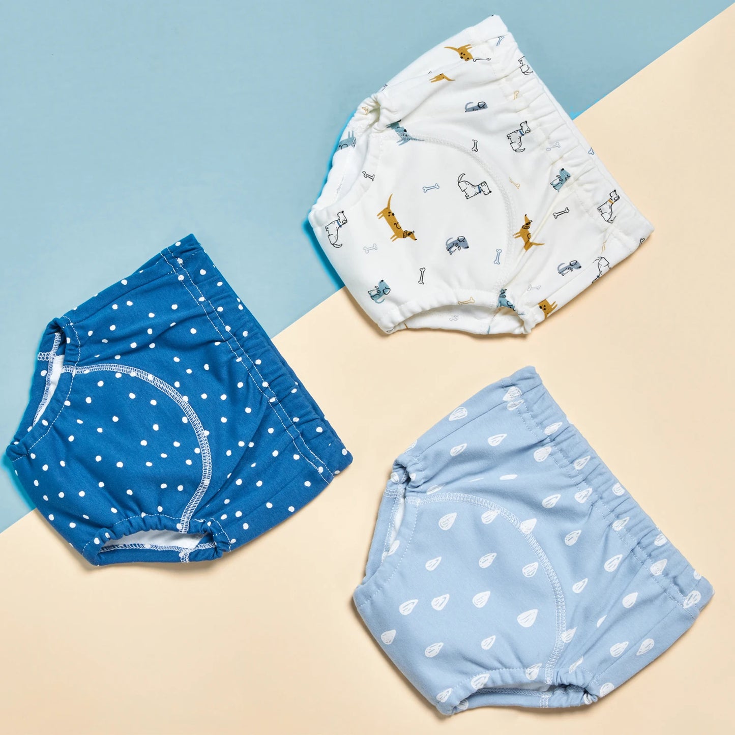3pcs/Lot Baby Cotton Training Pants Panties 6 Layer Waterproof Cloth Diapers Reusable Toolder Nappies Diaper Baby Underwear