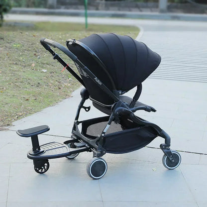 Twins Baby Stroller Pedal Adapter Stroller Accessorie Second Children Auxiliary Trailer Twins Scooter Standing Plate with Seat