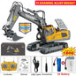 4WD Remote Control Excavator 4x4 Alloy Dump Truck Bulldozer Radio Model RC Car Construction Vehicle with Lights Sound Toy Gift