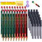 1-42Pcs Mechanical Pencils Set 2B 2.0mm Automatic Student Pencils with Sharpener Color Pencil Leads School Pens Cute Stationery