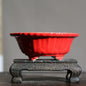 Chinese Style Purple Sand Flowerpot Home Desktop Ceramic Bonsai Pot Small Portable Handmade Succulent Glaze Flower Pots LC373