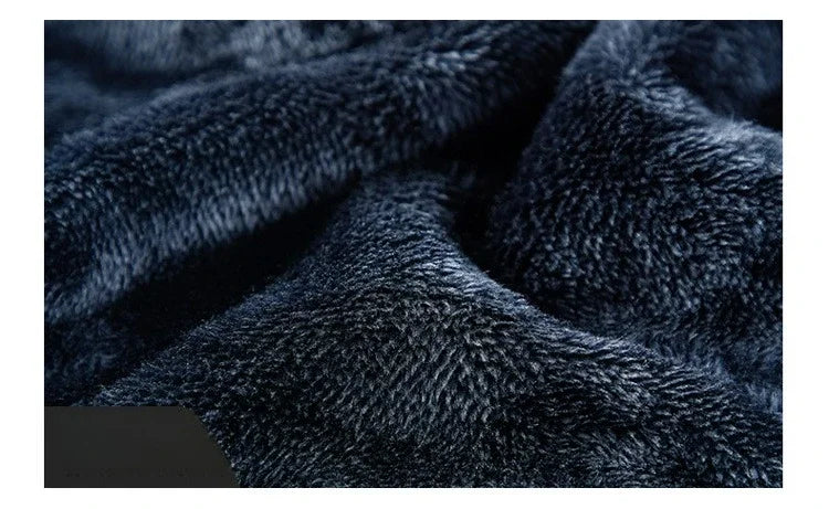 Autumn and Winter New Retro Trendy Jacket Men's Double Sided Polar Fleece Business Leisure Outdoor Couple Coat Top
