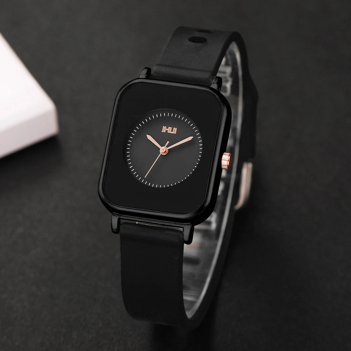 Fashion Rectangle Women Watches Casual Silicone Band Sports Watch Reloj Mujer Girls Clock Gift