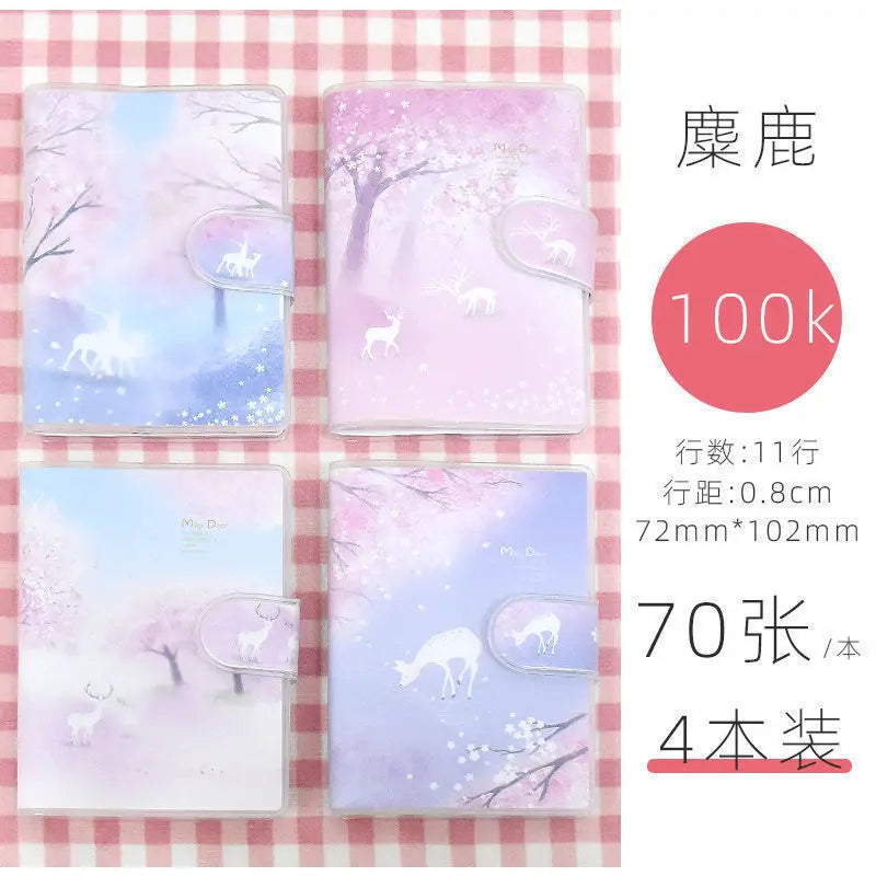 Kawaii Mini Portable Notebook Small Notepad For Daily Notes School Office Stationery Convenient To Carry Cute