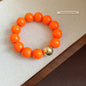 Multicolor Irregular Acrylic Beaded Bangles for Women Geometric Smudge String Bracelet Beach Vacation Style Couple Jewelry W