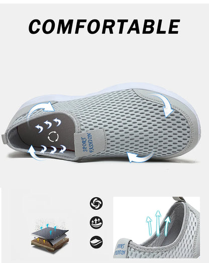 Men's and Women's Casual Breathable Walking Couple Shoes, Outdoor Soft, Lightweight, Fashionable Sports Shoes 2024 New Model