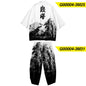 Large Size 5XL 6XL Japanese Kimono Cardigan Pants Set Print Fox Men Women Shirt Tradition Yukata Haori Obi Cosplay Costume