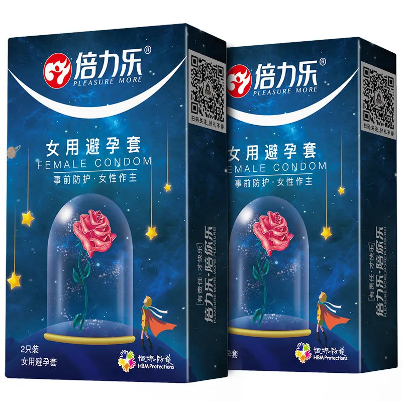 Female Condoms For Women More Comfortable Freedom Orgasm Lubricant Ultra Thin Condom Sterile Safe Sex Toys For Woman