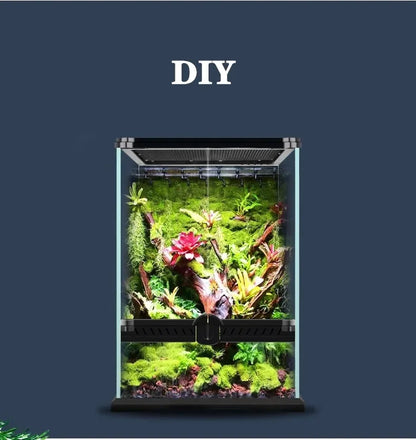 Reptile Fogger Silent Pump Misting Spray System Kit Rainforest Nebulizer Garden Irrigation Tools Terrarium Spraying Device