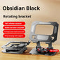 360° Rotating Metal Tablet Stand Foldable Adjustable Desktop Holder Carbon Steel Base Heat Dissipation For Tablet Phone