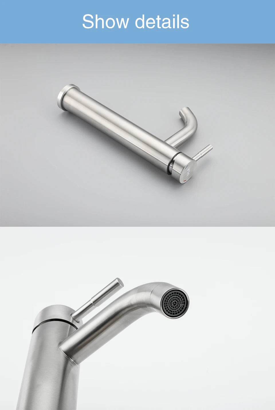 ULA G1/2 Basin Faucet Waterfall Bathroom Sink Faucet Hot Cold Water Mixer Tap Deck Mounted Bathroom Tap Crane Washbasin Tap