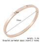 Hot Fashion Stainless Steel Jewelry Oval Bangle for Woman Child Charm Bracelet Party Love Wedding Brand Gift Wholesale