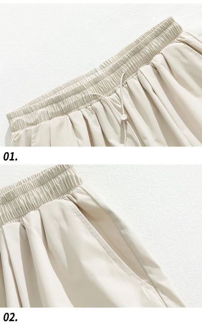 2025 Summer New Japanese Style Large Size Thin Shorts Men Loose Knee Cargo Shorts Hip Hop Streetwear Male Short Trousers