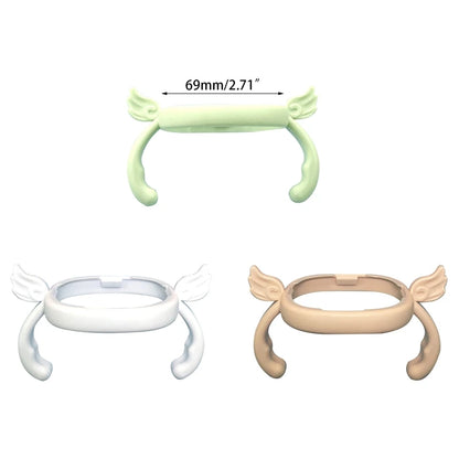 Classic Feeding Bottle Handles Soft Compatible Silicone Baby Nursing Bottles Handles Easy to Carry Handles for Hegen Bottle Size