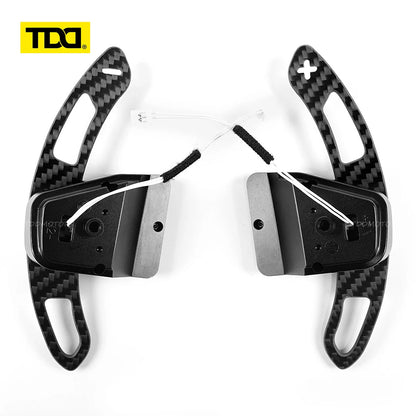 TDD Carbon Fiber Steering Wheel Magnetic Paddle Shifter for Volkswagen Golf 8 MK8 CC GTI R Car Modified Interior