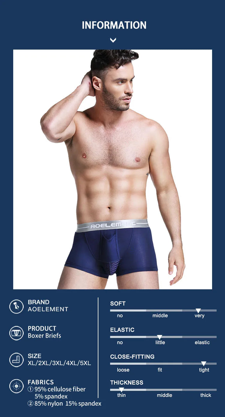 Bullet separate underwear Men's ventilated summer dry underpants Ice silk bag ice healthy boxers