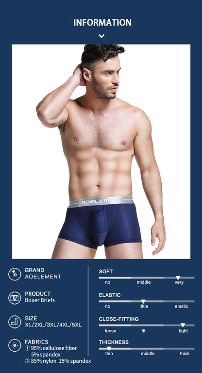 Bullet separate underwear Men's ventilated summer dry underpants Ice silk bag ice healthy boxers