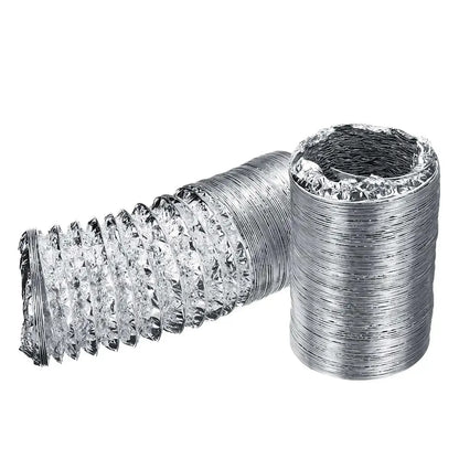 4 inch 100mm Ventilator Pipe PVC Aluminum Tube Air Ventilation Pipe Hose Flexible Exhaust Duct 3/2M Air System Vent Bathroom