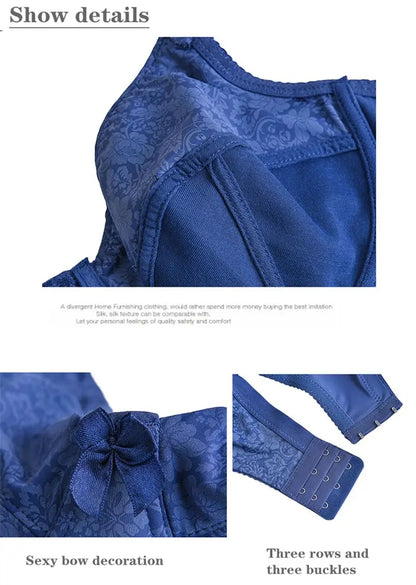 2024 New 36/80 38/85 40/90 42/95 44/100 46/105 48/110 DEF Cup Bras Ultrathin Kinit Underwear For Women Plus Size Lingerie