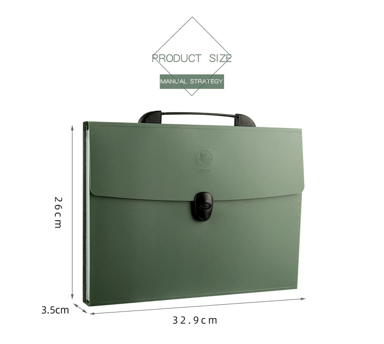 A4 File Folder 13 Layers Fashion Storage Bag Desktop Organizer for School Office Supplies Test Paper Stationery