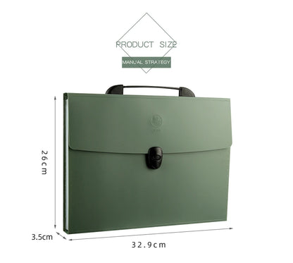 A4 File Folder 13 Layers Fashion Storage Bag Desktop Organizer for School Office Supplies Test Paper Stationery