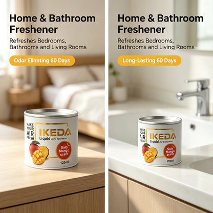 IKEDA Salo Mango Air Freshener Liquid 120ml, IKEDA Odor Eliminator, Long-Lasting Deodorizing Spray for Room & Car
