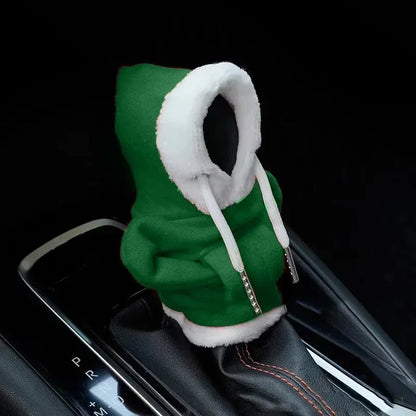 Car Hoodie Handle Shark Cute Hoodie Car Gear Shift Knob Cover Short Plush Manual Handle Gear Auto Interior Accessories