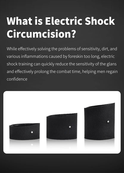 Electro Penis Sleeve Vibrator For Men Penis Cock Ring Masturbation Conductive Enlargement Stimulator Massage Sex Toys For Men