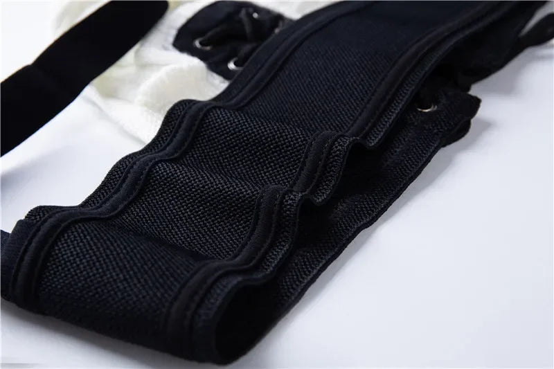 Open Front Men Jockstrap Briefs Athletic Supporter,3" Waistband Detachable Pouch Breathable Workout Sport Underwear Gay Thongs