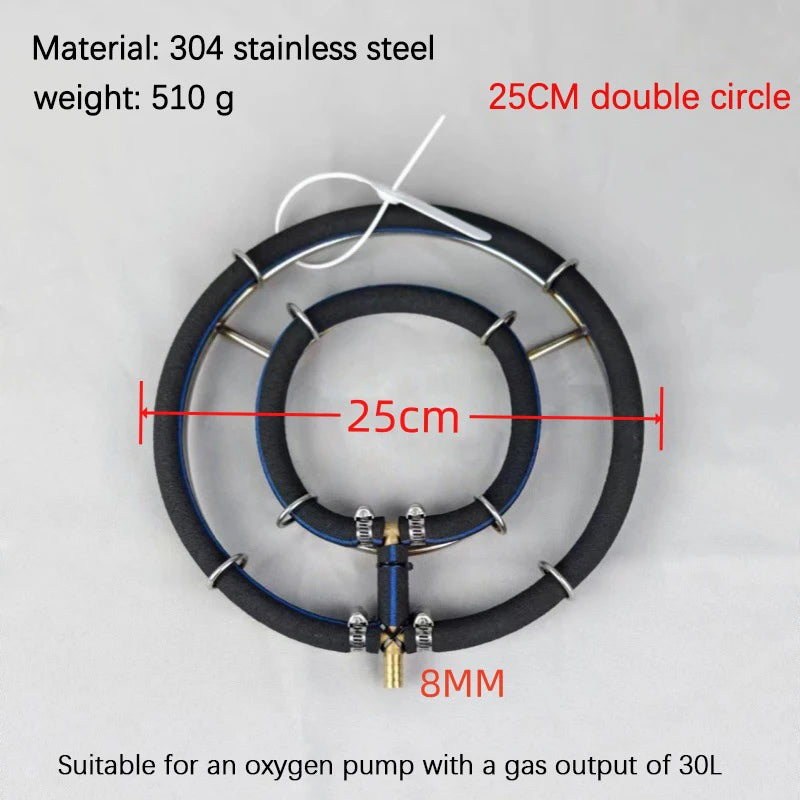 1Pcs 304 Stainless Steel Koi Fish Pond Oxygenation Aquarium Supplies Nano Aeration Disc Fish Pond Seafood Pond Oxygen Plate