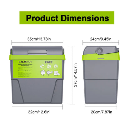 10L 20L Mini Refrigerator 12V/220V Fridge Freezer Portable Compressor Cooler and Heater Ice Box for Driving Camping Picnic