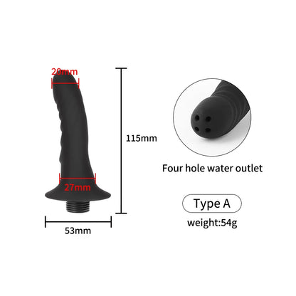 Soft Silicone Enema Kit  Multi Size Vaginal Anal Douche Heads  Professional Intimate Cleaning for Constipation Relief  Adult Toy