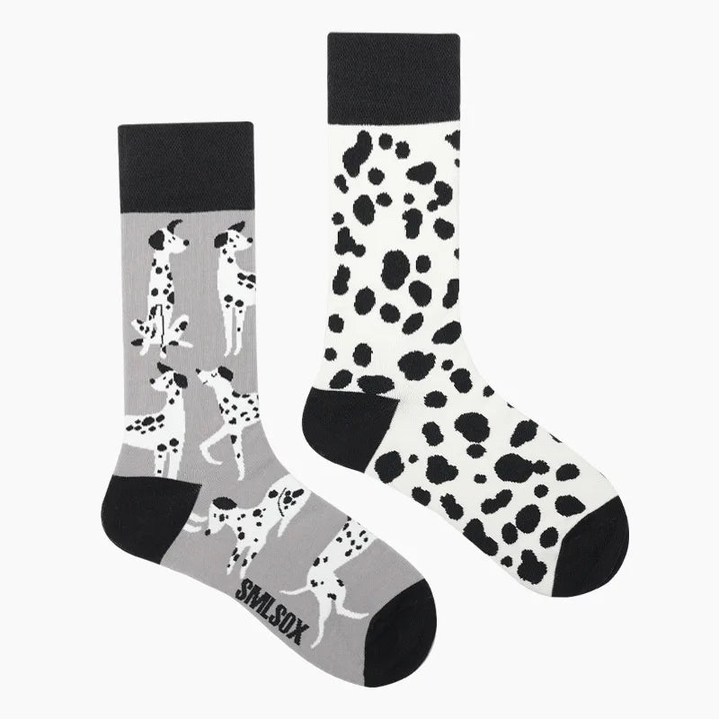 1 Pair Man Women Sock Original AB Tide Socks Colorful Cat Dog Koala Cow Cotton Socks Four Seasons Unisex Socks for Birthday Gift