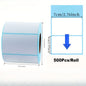 Thermal Paper Label for Warehouse & Logistics - High-Quality Adhesive Labels with Pre-Drilled Holes, Durable Blue，70*40mm
