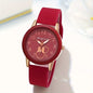 Casual Round Pointer Women Quartz Watch Cute Candy Color Analog Silicone Band Wrist Watch For Woman Clock
