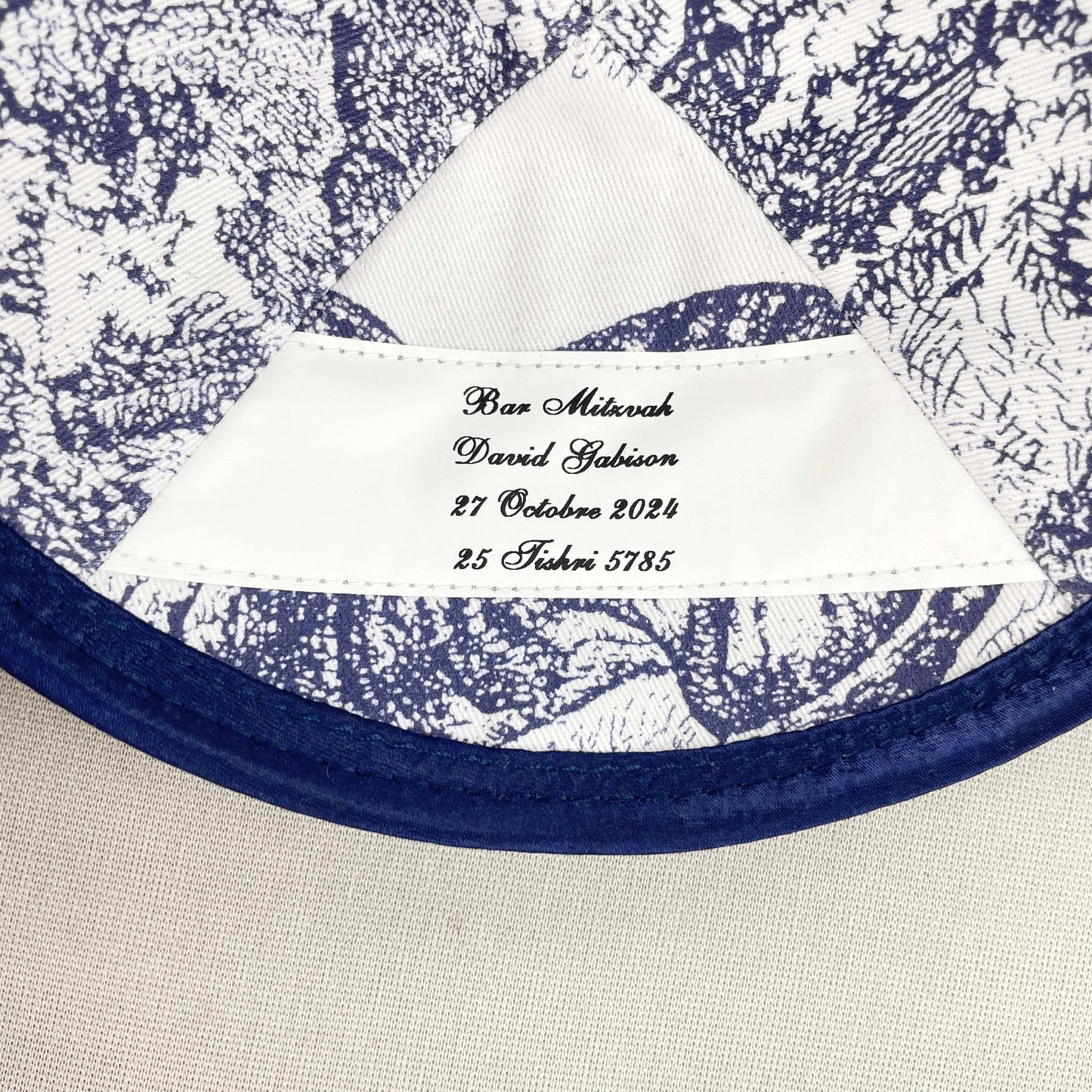 Customized Velvet Kippahs, Black Velvet Kippot, Kipa Support