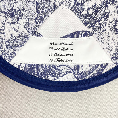 Customized Velvet Kippahs, Black Velvet Kippot, Kipa Support
