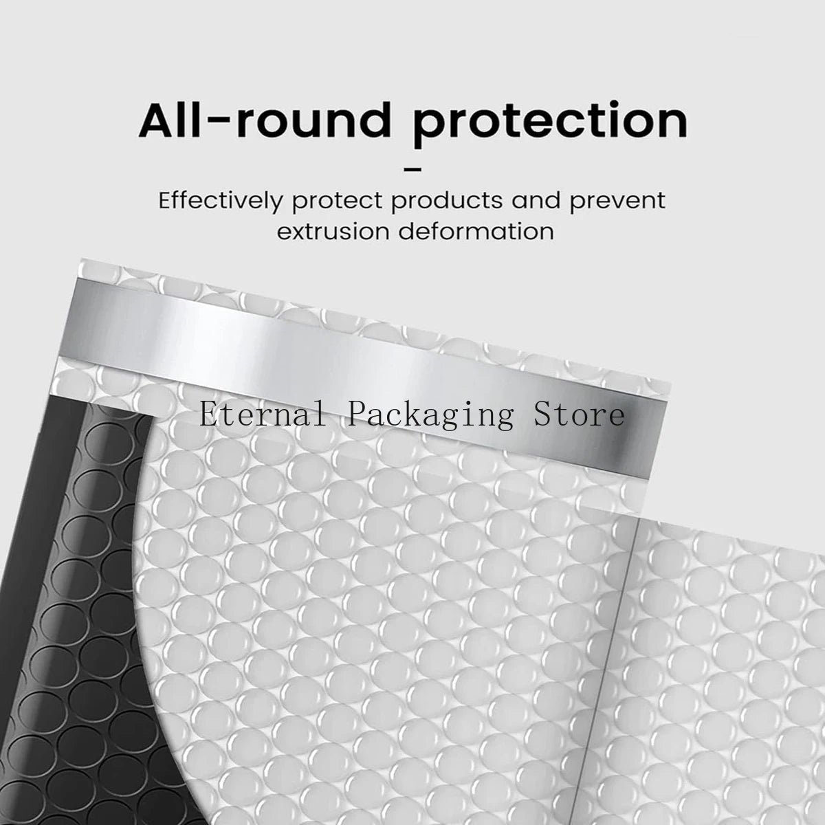100Pcs Black Bubble Shipping Packaging Envelope Mailing Envelopes Mailer Envelope for Shipping Self Seal Bubble Mailer Packaging